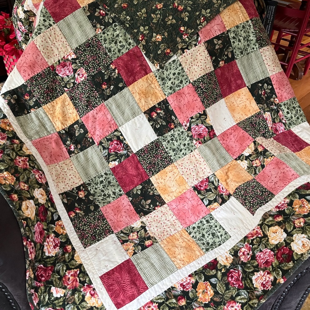 Floral Patchwork Quilt
